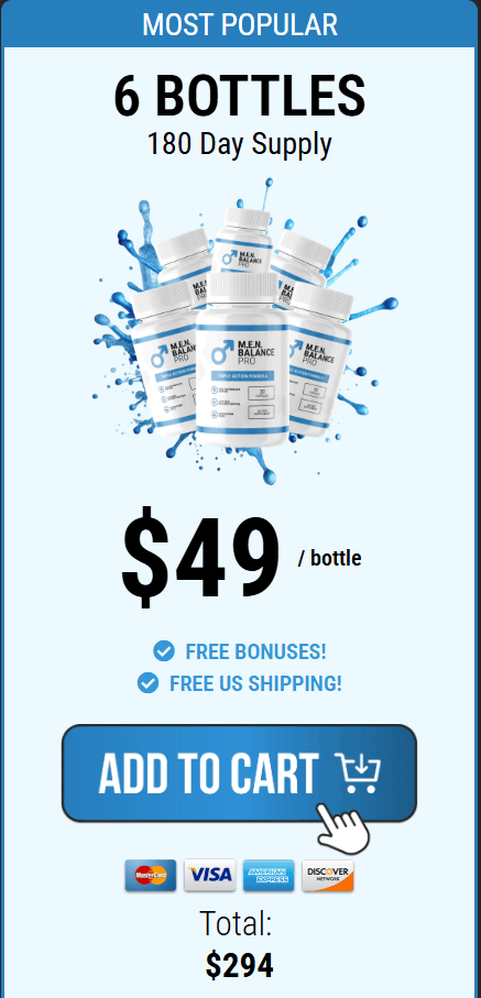 MEN Balance Pro $49/bottle